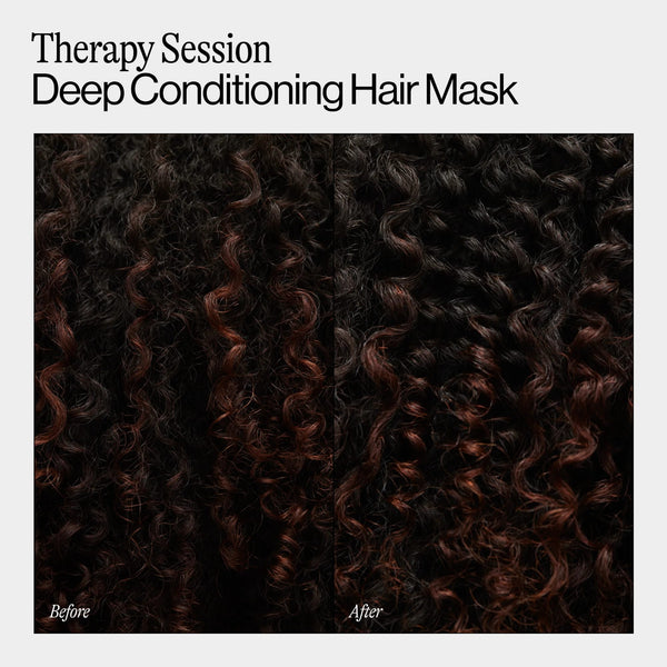 Therapy Session Deep Conditioning Hair Mask - 2 packs - 13.5 oz per pack - plus 3 My Outlet Mall Resealable Storage Pouches
