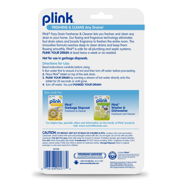 Fizzy Drain Freshener & Cleaner - 2 packs - plus 3 My Outlet Mall Resealable Storage Pouches