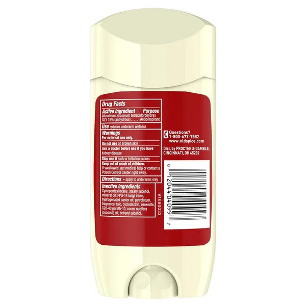 Deodorant for Men, Invisible Solid, Antiperspirant Deodorant Stick, Fiji - 2 packs - 3.4 oz per pack - plus 3 My Outlet Mall Resealable Storage Pouches