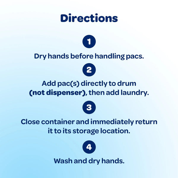Mighty Pacs Laundry Detergent Pacs, Free Clear for Sensitive Skin, Unscented and Dye Free - 1 pack - 19 Count - plus 3 My Outlet Mall Resealable Storage Pouches