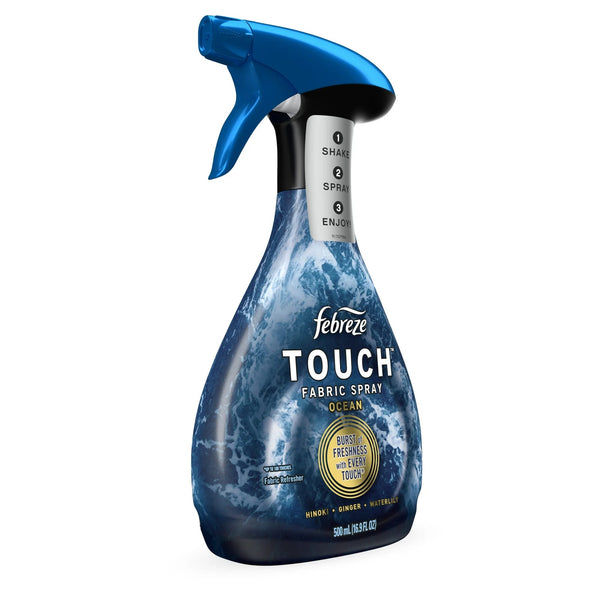 Fabric Spray Air Freshener, Odor-Fighting Fabric Refresher, Unstopables Ocean - 1 pack - 16.9 fl oz per pack - plus 3 My Outlet Mall Resealable Storage Pouches
