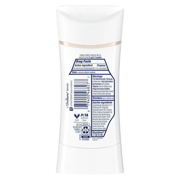 Even Tone Women's Antiperspirant Deodorant Stick Peach Blossom & Rice Milk for All Skin - 1 pack - 2.6 oz per pack - plus 3 My Outlet Mall Resealable Storage Pouches