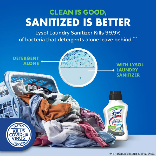 Sport Laundry Sanitizer Additive, for Gym Clothes and Activewear, 0% Bleach - 1 pack - 41 oz per pack - plus 3 My Outlet Mall Resealable Storage Pouches