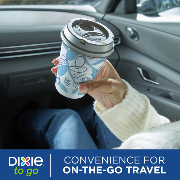 To Go Disposable Paper Cups, 12 oz, Multi-Color - 2 packs - 20 Count per pack - plus 3 My Outlet Mall Resealable Storage Pouches