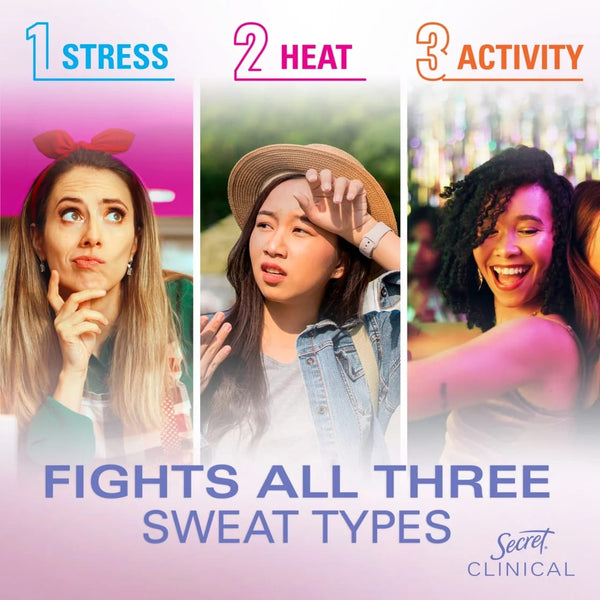 Clinical Invisible Solid Antiperspirant & Deodorant for Women, Couldn't be Lovelier, Notes of Raspberry and Bubbles - 1 pack - 2.6 oz per pack - plus 3 My Outlet Mall Resealable Storage Pouches