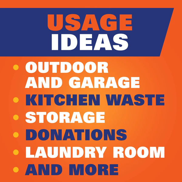 Ultra Strong 30-gallon Trash Bags, Black Large Trash Bags, Fabuloso Scent - 2 packs - 20 count per pack - plus 3 My Outlet Mall Resealable Storage Pouches