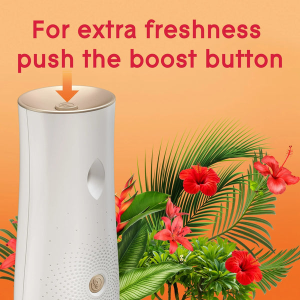 Automatic Spray Refills, Air Freshener, Infused with Essential Oils, Hawaiian Breeze - 1 pack - 2 count per pack - plus 3 My Outlet Mall Resealable Storage Pouches