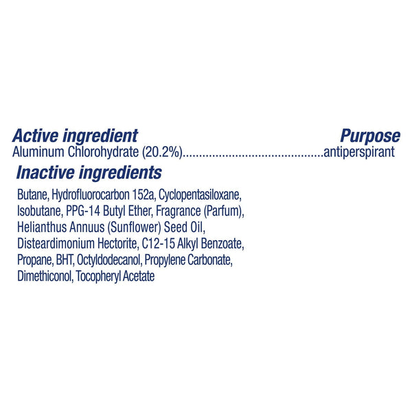 Advanced Care Antiperspirant Deodorant Spray Invisible Clean Finish - 3 packs - 3.8 oz per pack - plus 3 My Outlet Mall Resealable Storage Pouches