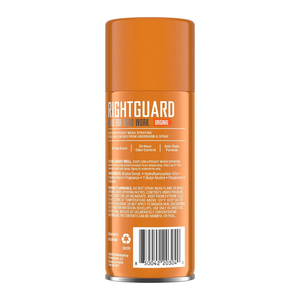 Sport Deodorant Spray for Men, Aluminum-Free, Original Scent - 3 packs - 8.5 oz per pack - plus 3 My Outlet Mall Resealable Storage Pouches