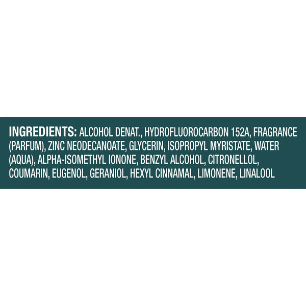 Men Whole Body Deodorant Spray for Men Active Fresh Scent Aluminum Free - 1 pack - 4 oz per pack - plus 3 My Outlet Mall Resealable Storage Pouches