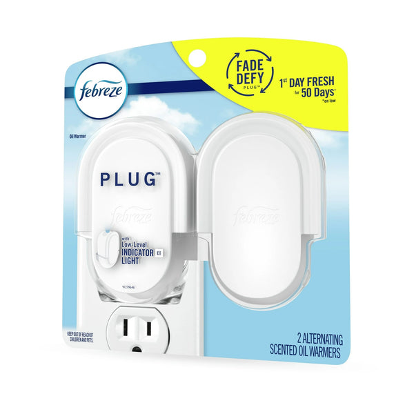 Plug in Air Freshener, Odor-Fighting Scented Oil Warmer Device - 2 packs - 2 count per pack - plus 3 My Outlet Mall Resealable Storage Pouches