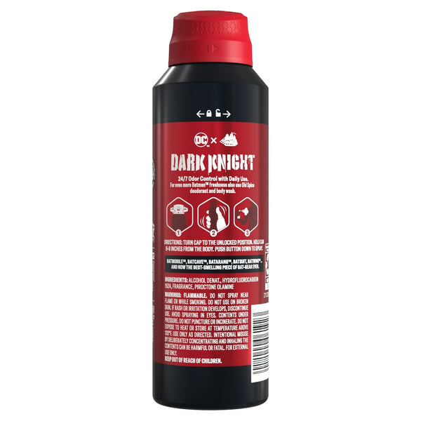 Aluminum Free Deodorant for Men, 24/7 Freshness, Body Spray, Long Lasting Odor Protection, Smell Like a Hero, Batman, Black Cherry and Nightfall Scent - 1 pack - 5.1 oz per pack - plus 3 My Outlet Mall Resealable Storage Pouches