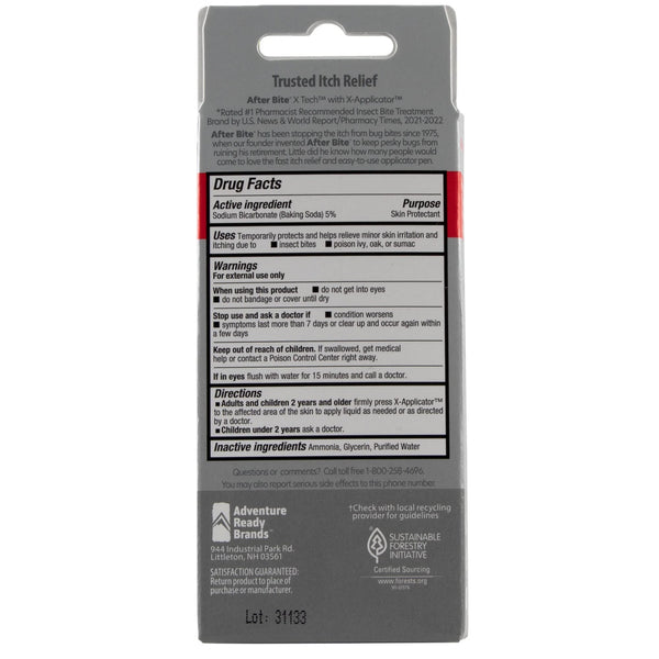 X-Tech, Advanced Powerful Itch Relieving Cream - 3 packs - 0.5 oz per pack - plus 3 My Outlet Mall Resealable Storage Pouches