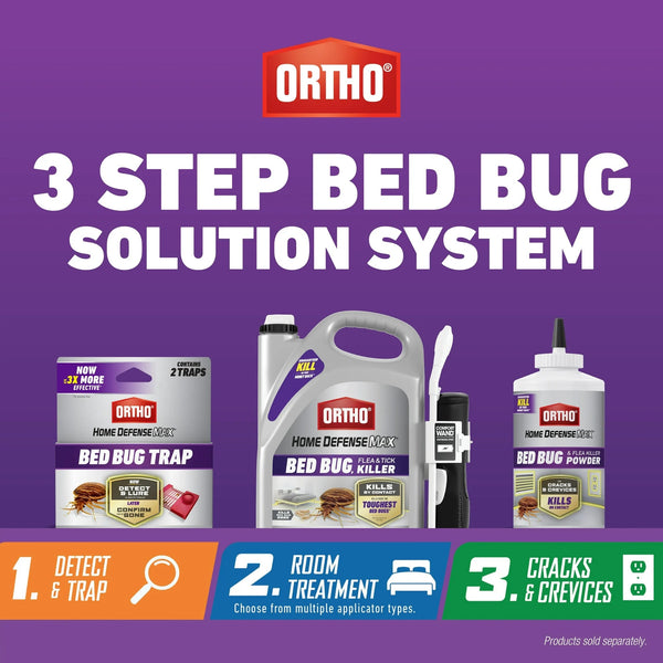 Home Defense Max Bed Bug Killer - 3 packs - 18 oz per pack - plus 3 My Outlet Mall Resealable Storage Pouches