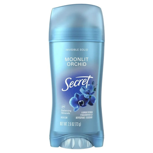Fresh Invisible Solid Antiperspirant Deodorant for Women, Moonlit Orchid - 1 pack - 2.6 oz per pack - plus 3 My Outlet Mall Resealable Storage Pouches
