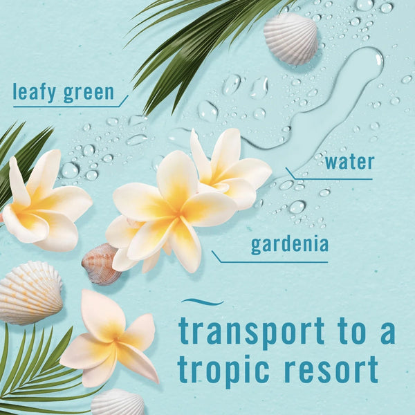 Plug In Air Freshener, Odor-Fighting Scented Oil Refill, Bora Bora Waters Scent - 2 packs - 2 count per pack - plus 3 My Outlet Mall Resealable Storage Pouches