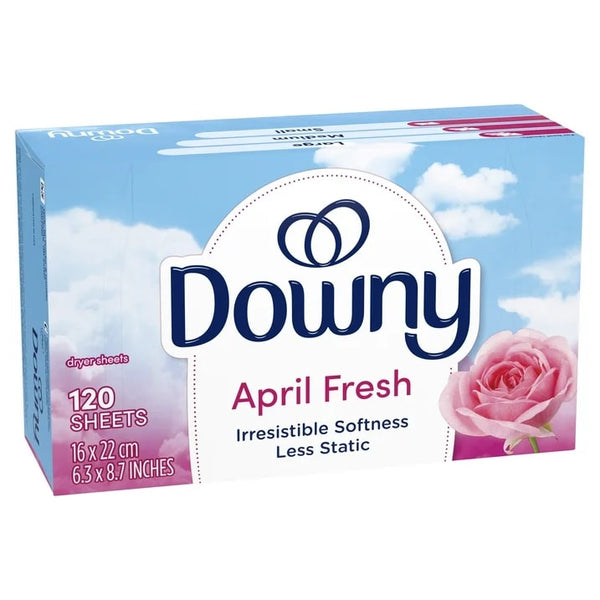 Fabric Softener Dryer Sheets, April Fresh Scent - 3 packs - 120 Count - plus 3 My Outlet Mall Resealable Storage Pouches