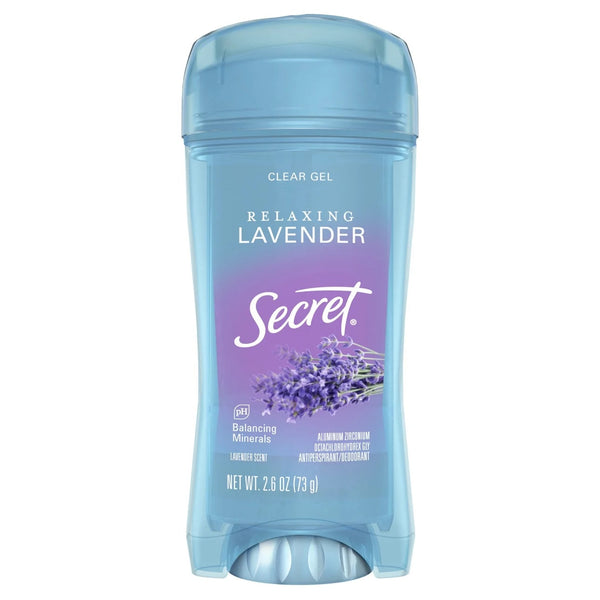 Fresh Clear Gel Antiperspirant Deodorant for Women, Lavender - 1 pack - 2.6 oz per pack - plus 3 My Outlet Mall Resealable Storage Pouches