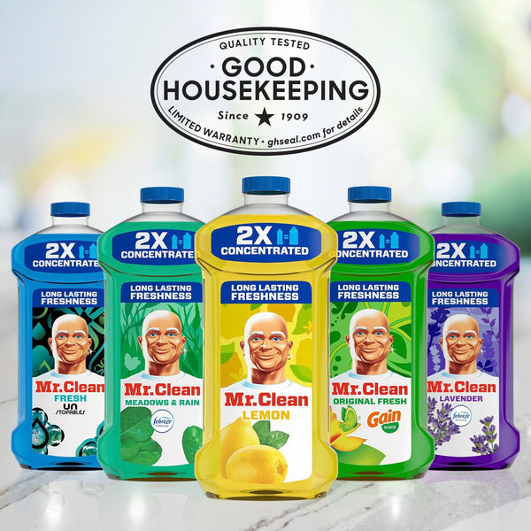 2X Concentrated Multi Surface Cleaner with Lemon Scent - 2 packs - 23 oz per pack - plus 3 My Outlet Mall Resealable Storage Pouches