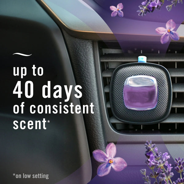 Odor Eliminating Car Air Freshener, Lavender & Vanilla Bean, 2 Count - 1 pack - plus 3 My Outlet Mall Resealable Storage Pouches