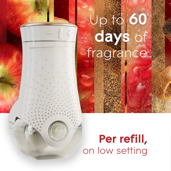 PlugIns Scented Oil 5 Refills, Air Freshener, Apple Cinnamon, Essential Oil Infused Wall Plug In, 3.35 FL oz - 1 pack - 5 Count per pack - plus 3 My Outlet Mall Resealable Storage Pouches