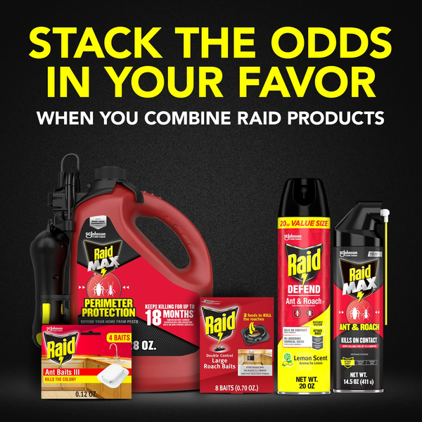Defend Indoor Defense System Roach and Ant Killer Spray Value Size - 1 pack - 20 oz per pack plus 3 My Outlet Mall Resealable Storage Pouches
