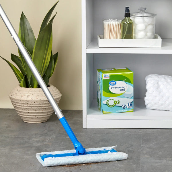 Dry Sweeping Cloth Refills - 1 pack - 16 count per pack - plus 3 My Outlet Mall Resealable Storage Pouches