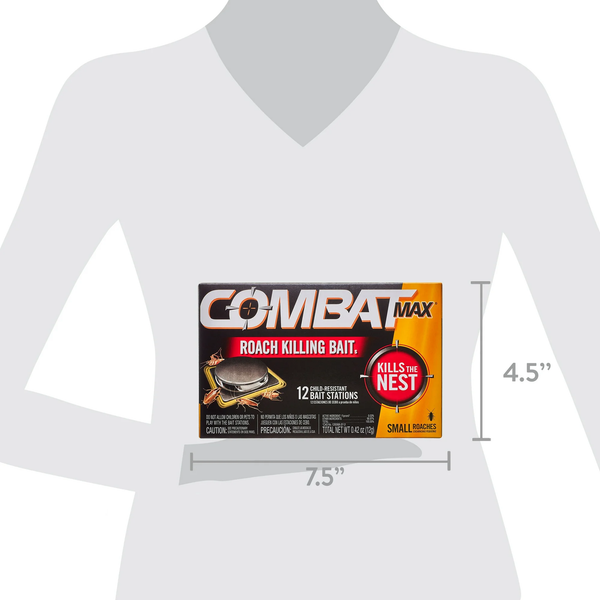 Roach Killing Bait, Small Roach Bait Station -  2 packs - 12 count per pack plus 3 My Outlet Mall Resealable Storage Pouches