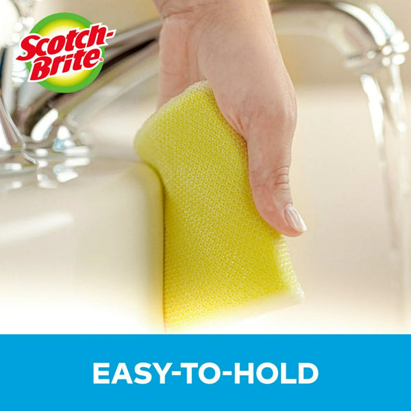 Dobie All-purpose Cleaning Pads, Yellow - 1 pack -  3 count per pack - plus 3 My Outlet Mall Resealable Storage Pouches