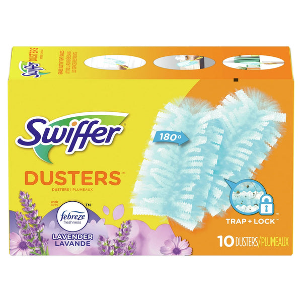 Dusters Refill for Cleaning, Feather & Microfiber Duster Alternative, Lavender - 3 packs - 10 count per pack plus 3 My Outlet Mall Resealable Storage Pouches