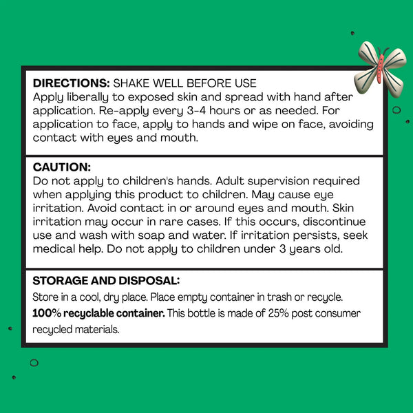 Mosquito Repellent, Made with Natural Lemongrass and Peppermint Oils - 2 packs - 6.7 oz per pack - plus 3 My Outlet Mall Resealable Storage Pouches
