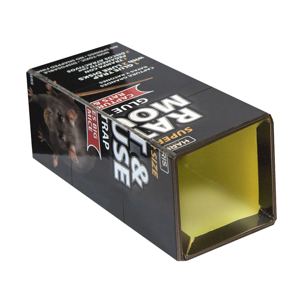 Super-Size Rat and Mouse Glue Trap with Lure and Trap  - 2 packs - plus 3 My Outlet Mall Resealable Storage Pouches