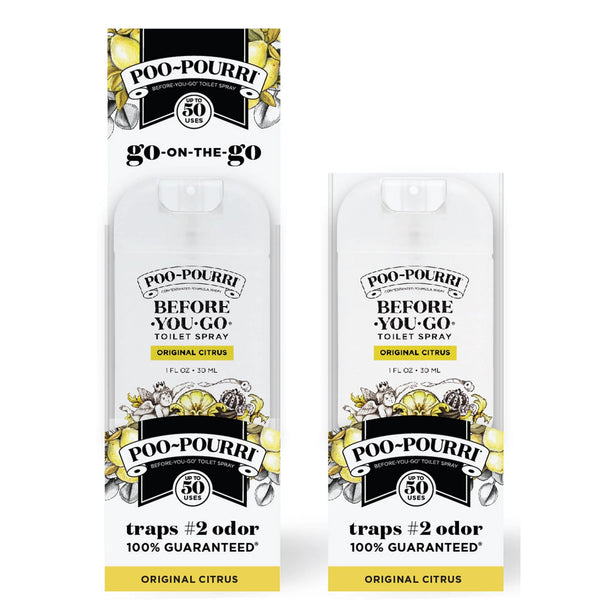 Original Citrus Pocket Sprayer, Lemon + Bergamot + Lemongrass, Before-You-Go Toilet Spray - 1 pack - 1 oz per pack - plus 3 My Outlet Mall Resealable Storage Pouches
