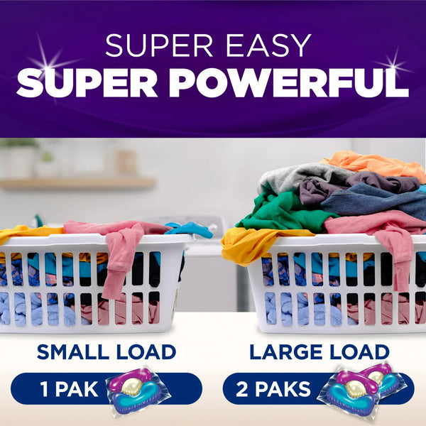 Plus OxiClean Odor Blasters 5-in-1 Laundry Detergent Power Paks, Fresh Burst- 1 pack - 42 count per pack - plus 3 My Outlet Mall Resealable Storage Pouches