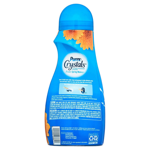 Crystals In-Wash Fragrance and Scent Booster, Fresh Spring Waters - 1 pack - 39 oz per pack - plus 3 My Outlet Mall Resealable Storage Pouches