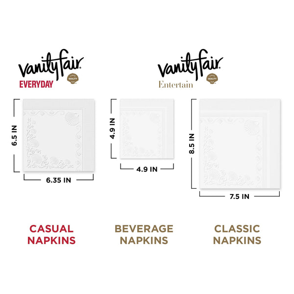 Entertain Paper Napkins - 1 pack - 40 Count per pack - plus 3 My Outlet Mall Resealable Storage Pouches