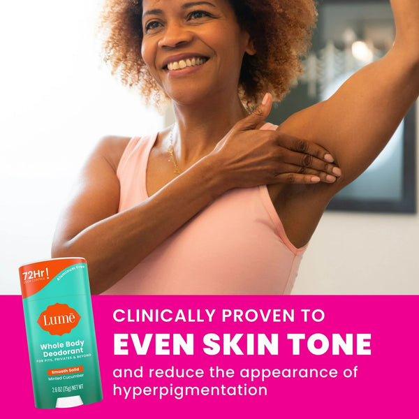 Whole Body Women’s Deodorant Smooth Solid Stick Aluminum-Free, Minted Cucumber - 2 packs - 2.6 oz per pack - plus 3 My Outlet Mall Resealable Storage Pouches