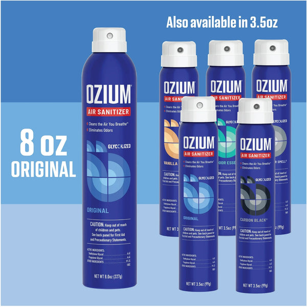 Air Sanitizer Spray, Original Scent, Cleans Air, Eliminates Odors & Freshens - 1 pack - 8 oz per pack - plus 3 My Outlet Mall Resealable Storage Pouches