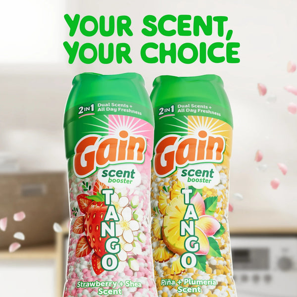 Tango 2-in-1 Dual Scent In-Wash Laundry Scent Booster Beads, Strawberry & Shea Scent - 1 pack - 21.1 oz per pack - plus 3 My Outlet Mall Resealable Storage Pouches