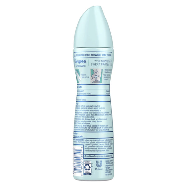 Ultra Clear Long Lasting Antiperspirant Deodorant Dry Spray, Pure Rain - 1 pack - 3.8 oz per pack - plus 3 My Outlet Mall Resealable Storage Pouches