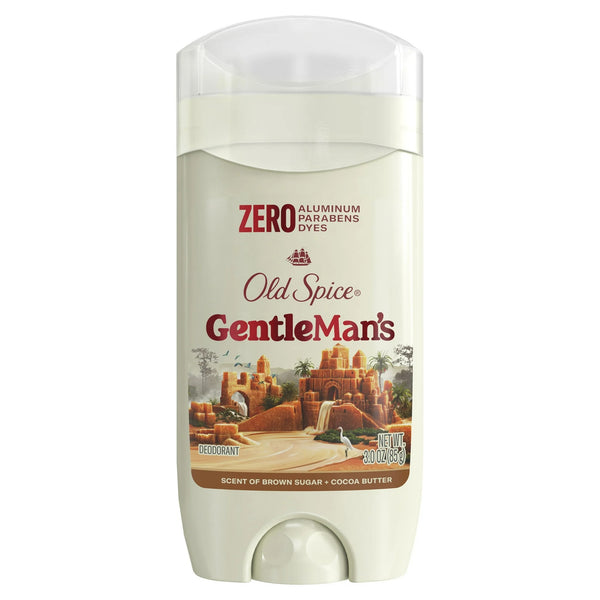 Gentleman's Collection Deodorant Stick for Men, Brown Sugar & Cocoa Butter - 1 pack - 3 oz per pack - plus 3 My Outlet Mall Resealable Storage Pouches