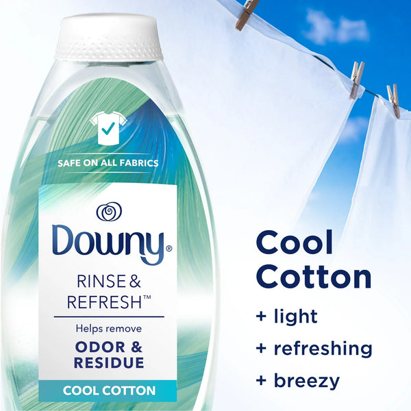 Rinse & Refresh Laundry Odor Remover and Fabric Softener, Cool Cotton -1 pack - 16 oz per pack - plus 3 My Outlet Mall Resealable Storage Pouches