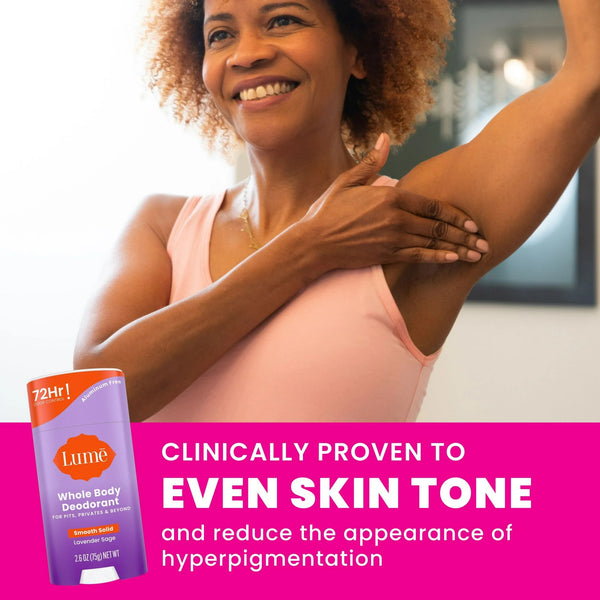 Whole Body Women’s Deodorant Smooth Solid Stick Aluminum Free, Lavender Sage - 3 packs - 2.6 oz per pack - plus 3 My Outlet Mall Resealable Storage Pouches