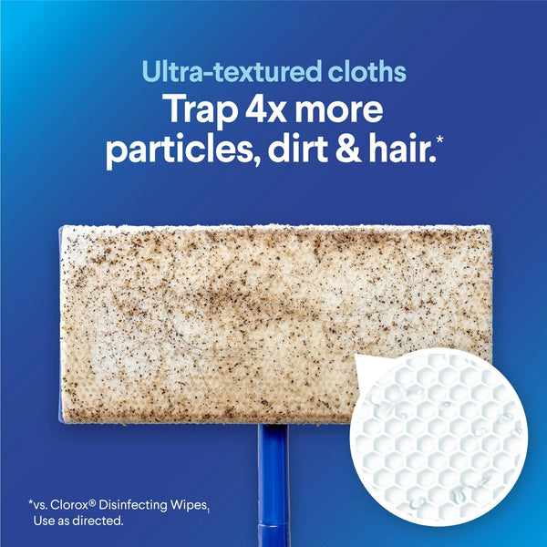 Scentiva Disinfecting Wet Mop Pads, Coconut & Waterlily - 1 pack - 24 count per pack - plus 3 My Outlet Mall Resealable Storage Pouches