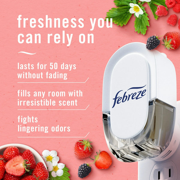 Plug Refill Odor-Fighting Air Freshener Berry & Bramble Scent - 1 pack - 2 count per pack - plus 3 My Outlet Mall Resealable Storage Pouches