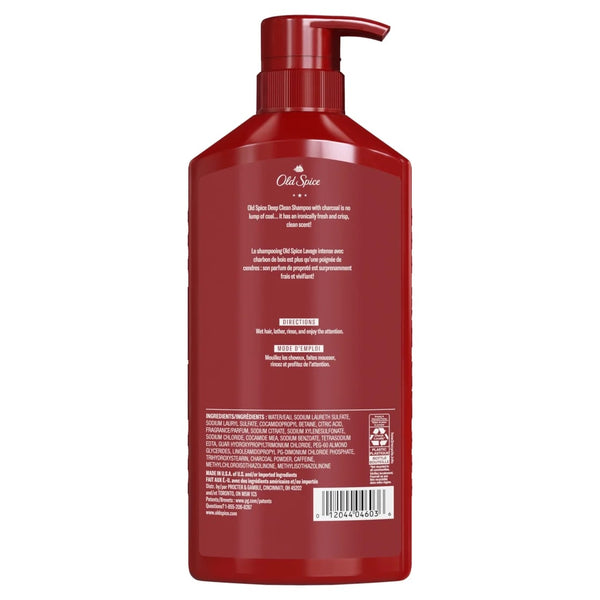 Volcano Charcoal Shampoo for Men, All Hair Types - 1 pack - 21.9Fl oz per pack - plus 3 My Outlet Mall Resealable Storage Pouches