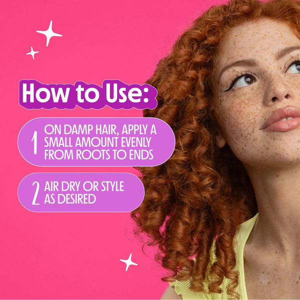 Curl Talk Defining Curl Cream, Travel Size - 2 packs - 2fl oz per pack - plus 3 My Outlet Mall Resealable Storage Pouches