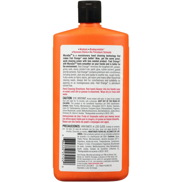 Micro Gel Pumice Hand Cleaner, Orange Scented Permatex - 2 packs - 15 oz per pack - plus 3 My Outlet Mall Resealable Storage Pouches