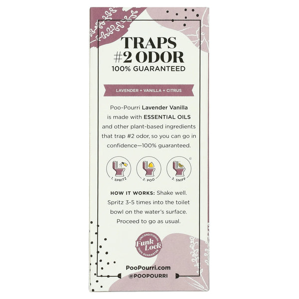 Lavender + Vanilla + Citrus Before-You-Go Toilet Spray - 2 packs - 2 oz per pack - plus 3 My Outlet Mall Resealable Storage Pouches