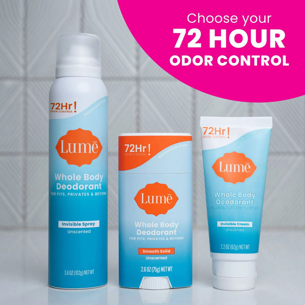 Whole Body Women's Deodorant Smooth Solid Stick Aluminum Free, Unscented - 3 packs - 2.6 oz per pack - plus 3 My Outlet Mall Resealable Storage Pouches